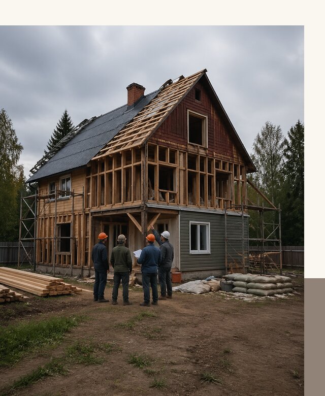 Реконструкция дачного дома в Фрязине под ключ с проектом