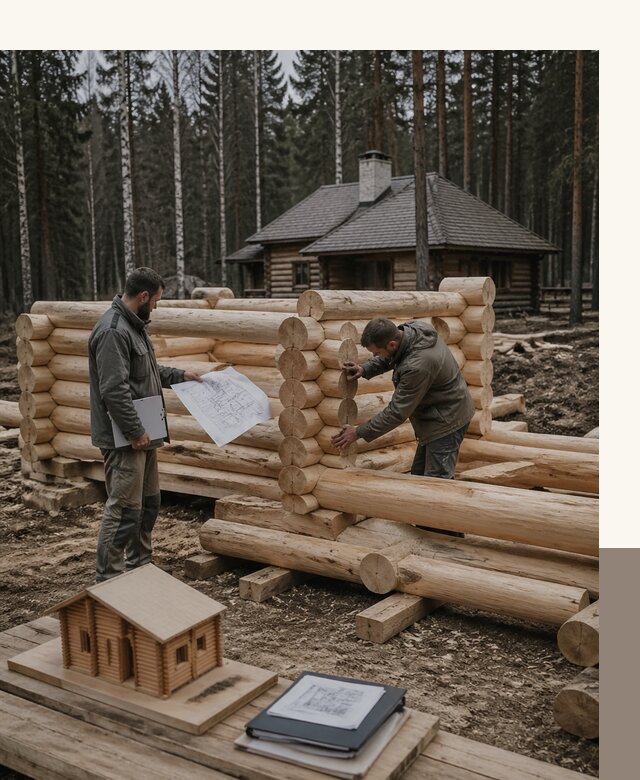 Проектирование и строительство домов из бревна в Фрязине